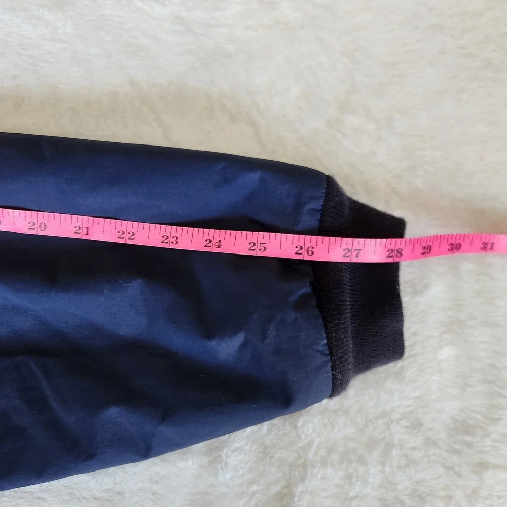 L.L Bean Bomber Jacket Mens XXL Vintage Warm Up Fleece Lined Coat Navy